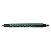 Stylo Noir Emerald Green Sparkle Shamrock noir Monogramme (Dos)