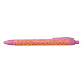 Stylo Noir Empreinte de léopard de corail (Haut)