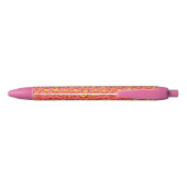 Stylo Noir Empreinte de léopard de corail (Dos)