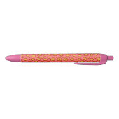 Stylo Noir Empreinte de léopard de corail (Bas)