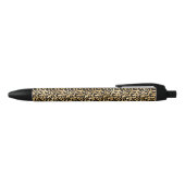 Stylo Noir Empreinte de léopard Gold Glam (Haut)