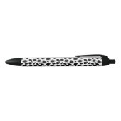 Stylo Noir Empreinte de léopard - noir et blanc (Haut)