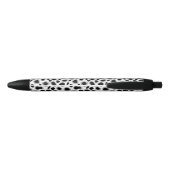 Stylo Noir Empreinte de léopard - noir et blanc (Dos)