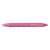 Stylo Noir Empreinte de léopard rose (Dos)