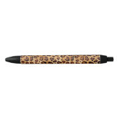 Stylo Noir Empreinte de léopard Rustic Texture (Devant)