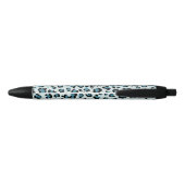 Stylo Noir Empreinte de léopard, Spots de léopard, Leopard bl (Dos)