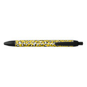 Stylo Noir Empreinte de léopard, Spots de léopard, Leopard Ja (Dos)