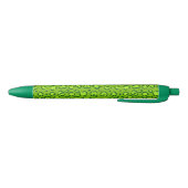 Stylo Noir Empreinte de léopard vert (Bas)