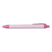 Stylo Noir empreintes de pattes roses (Haut)