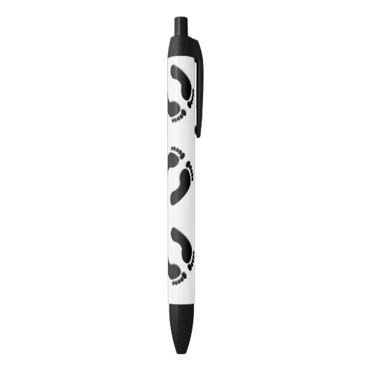 Stylo Noir Empreintes de pieds nus (Bas (Vertical))