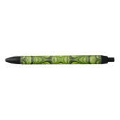 Stylo noir en encre Design vert (Devant)