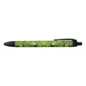 Stylo noir en encre Design vert (Haut)