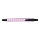 Stylo Noir En vichy rose pâle (Dos)