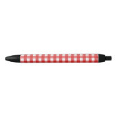 Stylo Noir En vichy rouge et blanc (Devant)