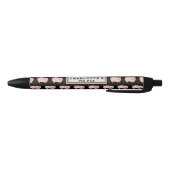 Stylo Noir Enclos à cochons drôle (Bas)
