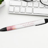 Stylo Noir Encre Aquarelle Liquide D'Art Moderne Rose Et Or R