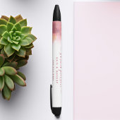 Stylo Noir Encre Aquarelle Liquide D'Art Moderne Rose Et Or R