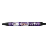 Stylo Noir Enfant de lune violette (Devant)