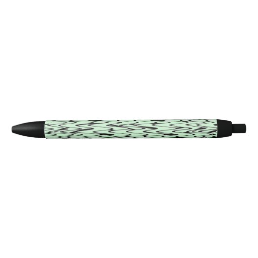 Stylo Noir Engager la dynamique verte de la menthe (Devant)