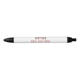 Stylo Noir Enseignant Boho Empreinte de léopard arc-en-ciel