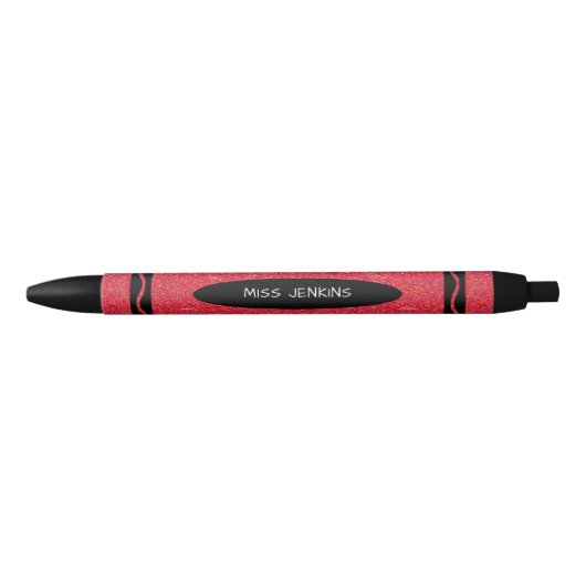 Stylo Noir Enseignant de Red Crayon (Devant)