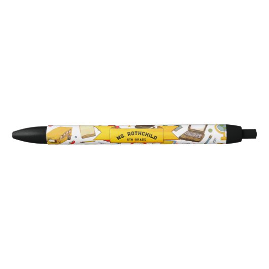 Stylo Noir Enseignant d'école primaire (Devant)