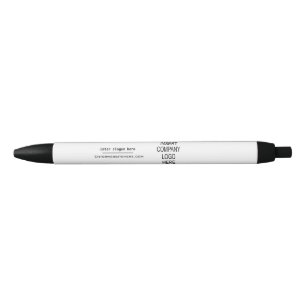 Stylo Noir Entreprise de logo personnalisé pour la promotion