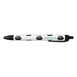 Stylo Noir Équipe classique de football balle blanche Black S
