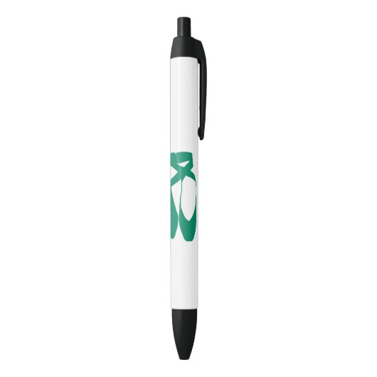 Stylo Noir Équipe Pointe Ballet Turquoise (Bas (Vertical))