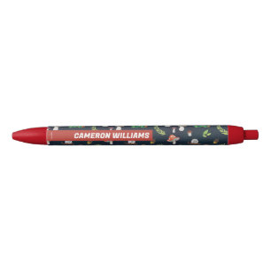 Stylo Noir Eric Carle Motif Bugs et Champignons