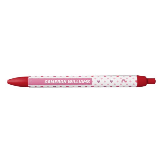 Stylo Noir Eric Carle | Valentine Heart Polka Dot Motif (Devant)
