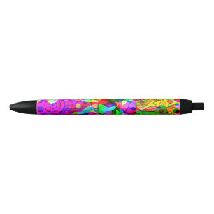 Stylo Noir Esquisse Imaginaire Art - Neon Abstrait Maj 1
