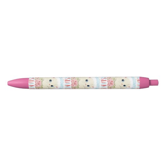 Stylo Noir esthétique du chat, L'anatomie du chat perse (Devant)