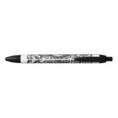 stylo noir et blanc de yang de yin (Dos)