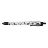 Stylo noir et blanc en mouvement (Bas)