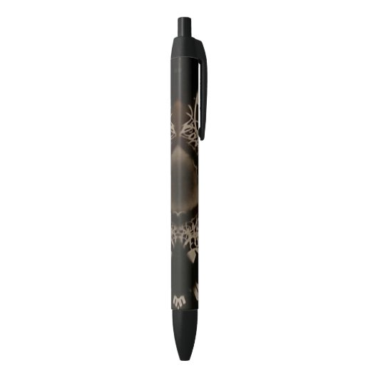 Stylo noir et brun motif (Bas (Vertical))