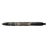 Stylo noir et brun motif (Dos)