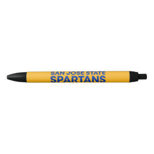 Stylo Noir État Spartans Wordmark de San Jose