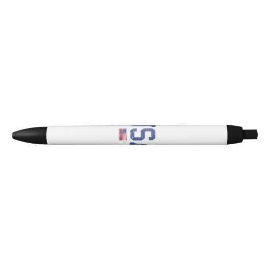 Stylo Noir États-Unis Femmes Hommes Enfants Patriotique Améri (Devant)