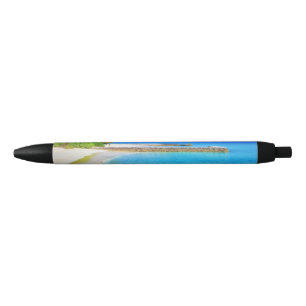Stylo Noir Eté Océan tropical Plage de sable
