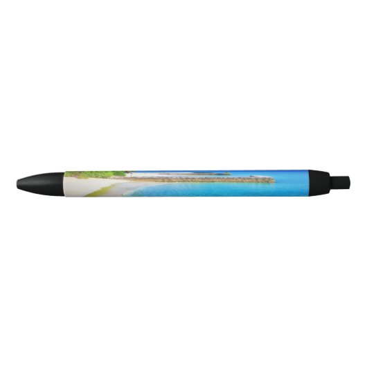 Stylo Noir Eté Océan tropical Plage de sable (Devant)