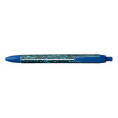 Stylo Noir Étincelles bleues (Dos)