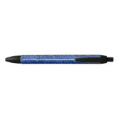 Stylo Noir Étincelles bleues étincelantes élégantes de (Dos)