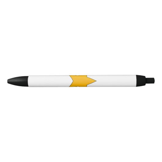 Stylo Noir Étoile jaune (Devant)