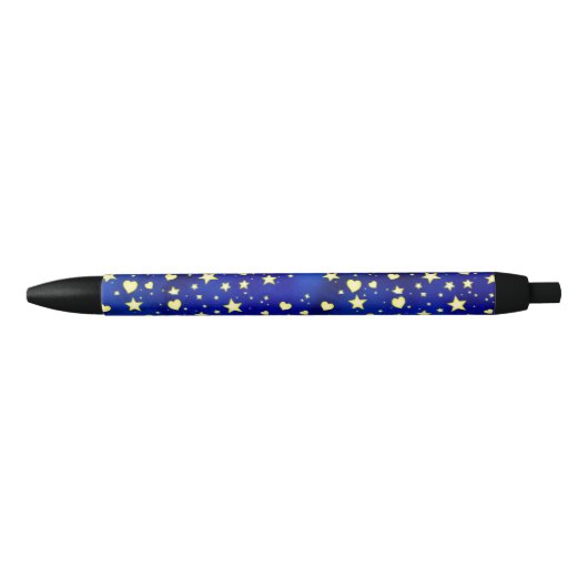 Stylo Noir Étoile lumineuse (Devant)