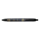 Stylo Noir Étoiles célestes Blue Gold Sun Moon (Dos)