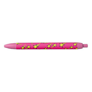 Stylo Noir Etoiles de tir arc-en-ciel Thunder_Cove