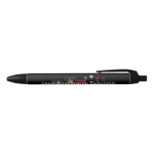 Stylo Noir Étoiles Monogrammes (Haut)