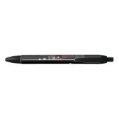 Stylo Noir Étoiles Monogrammes (Dos)