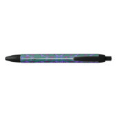 Stylo Noir Étoiles Roses (Dos)
